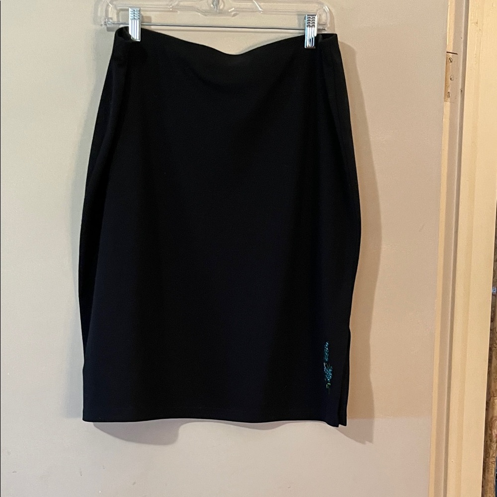 Kathy Ireland Classic Black A-Line Skirt